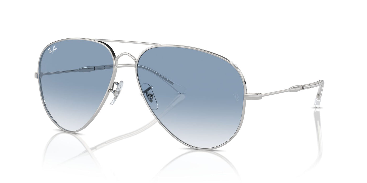 Ray-Ban Old Aviator RB3825 Silver/Clear-Blue #colour_silver-clear-blue