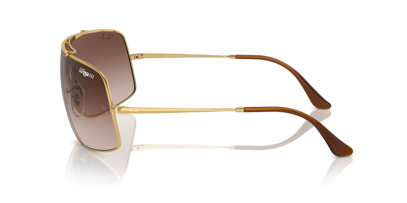 Ray-Ban Wings III RB3897 Gold/Brown #colour_gold-brown