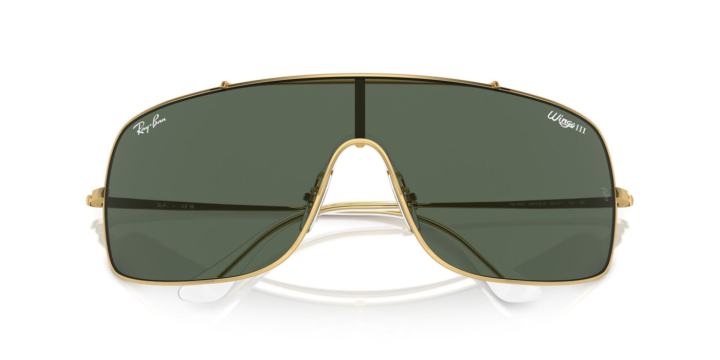 Ray-Ban Wings III RB3897 Gold/Dark Green #colour_gold-dark-green