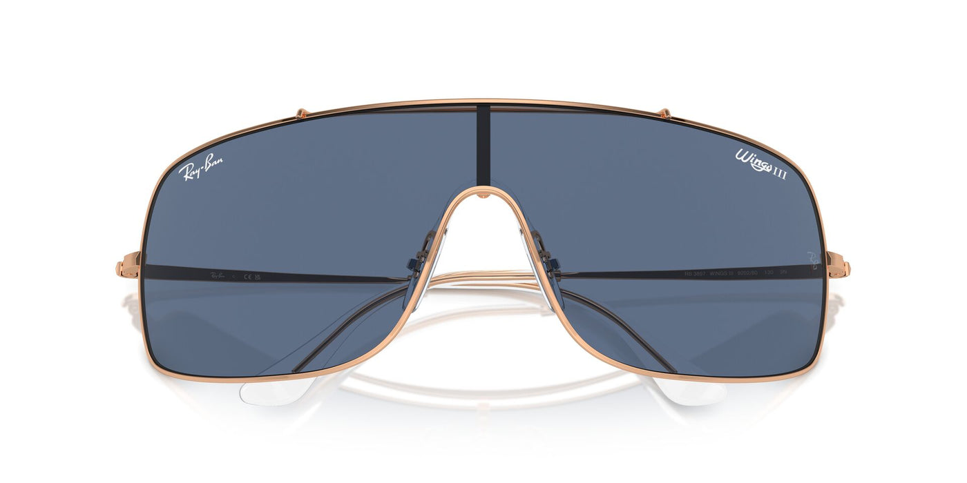 Ray-Ban Wings III RB3897 Rose Gold/Dark Blue #colour_rose-gold-dark-blue