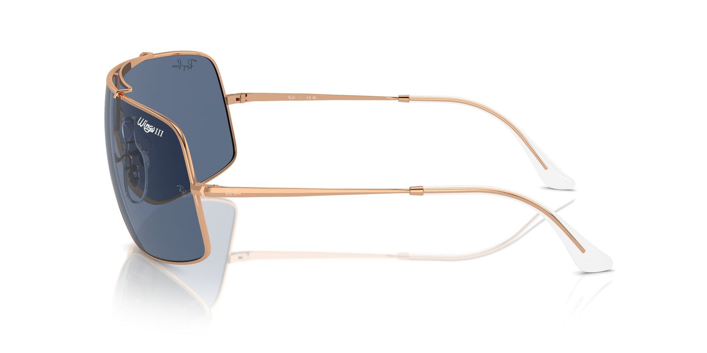 Ray-Ban Wings III RB3897 Rose Gold/Dark Blue #colour_rose-gold-dark-blue