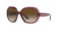 Ray-Ban JACKIE OHH II RB4098 Transparent Dark Brown/Grey Brown Gradient Polarised #colour_transparent-dark-brown-grey-brown-gradient-polarised