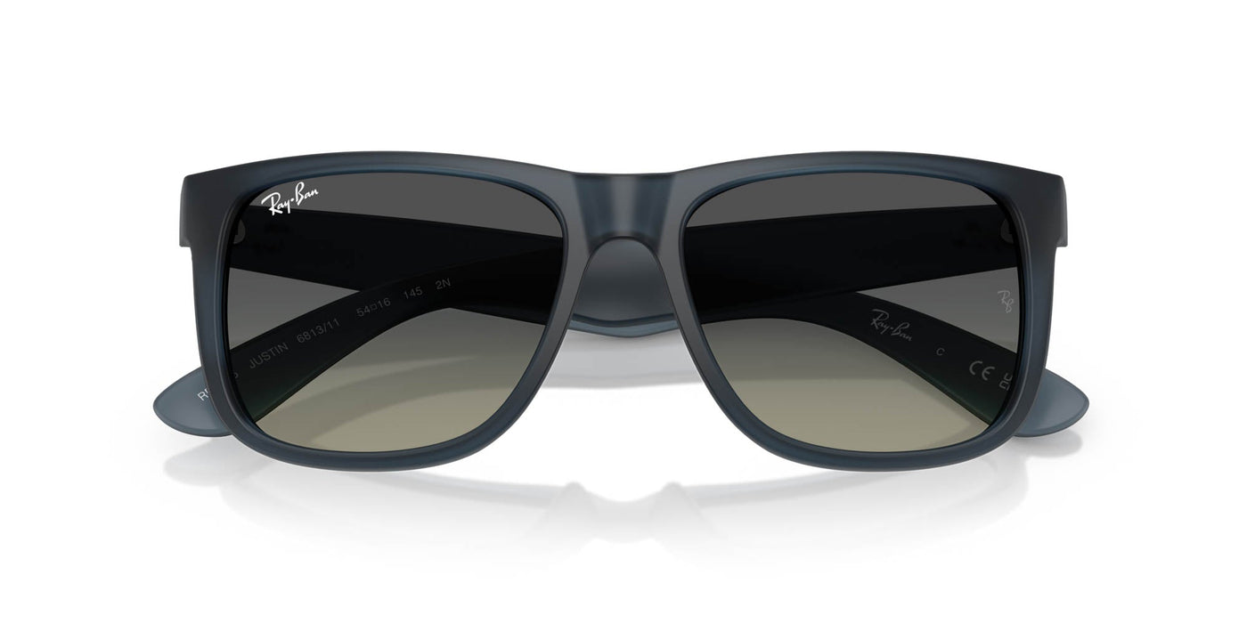 Ray-Ban Justin RB4165 Rubber Blue/Grey Gradient #colour_rubber-blue-grey-gradient