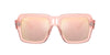 Ray-Ban Magellan RB4408 Transparent Pink/Light Violet-Rose Gold Mirror #colour_transparent-pink-light-violet-rose-gold-mirror