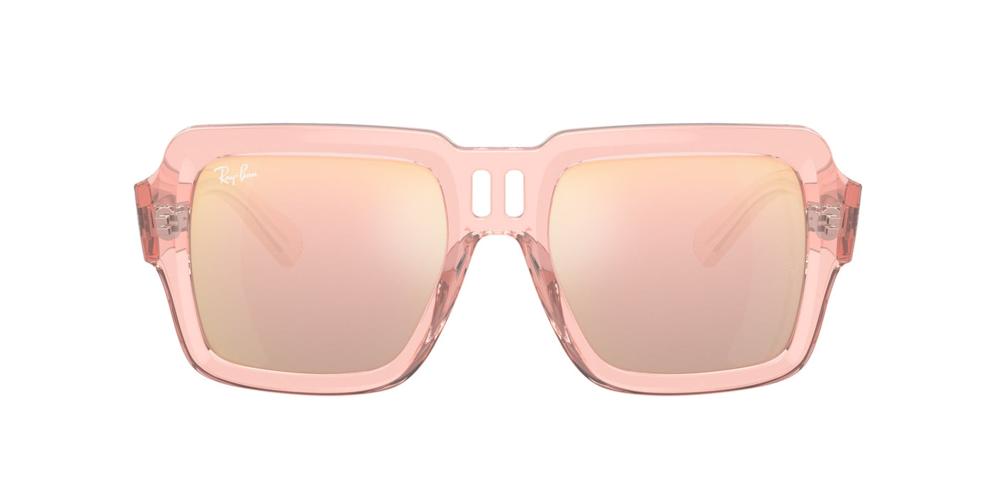 Ray-Ban Magellan RB4408 Transparent Pink/Light Violet-Rose Gold Mirror #colour_transparent-pink-light-violet-rose-gold-mirror