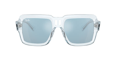 Ray-Ban Magellan RB4408 Transparent Light Blue/Light Blue-Silver Mirror #colour_transparent-light-blue-light-blue-silver-mirror