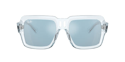 Ray-Ban Magellan RB4408 Transparent Light Blue/Light Blue-Silver Mirror #colour_transparent-light-blue-light-blue-silver-mirror