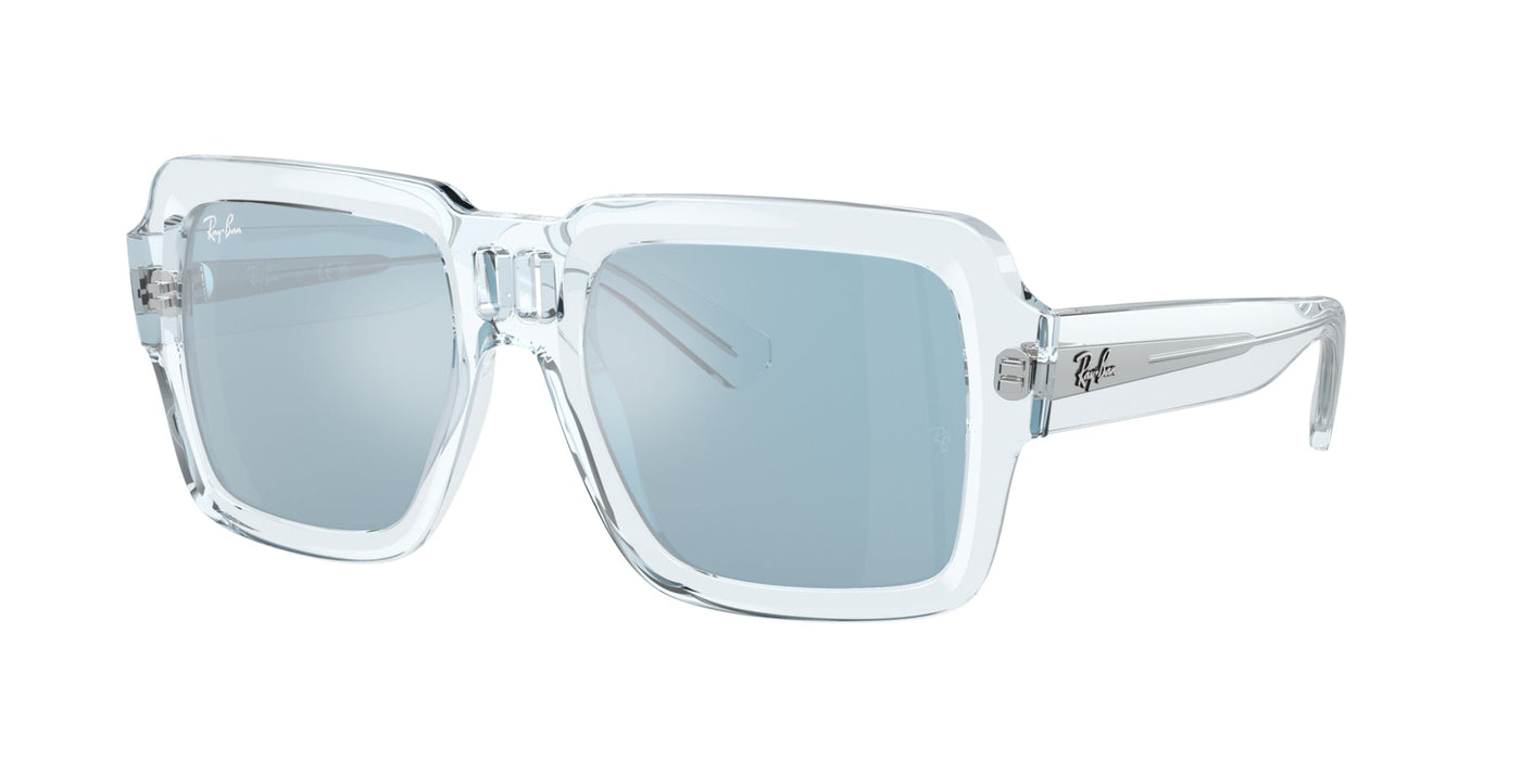 Ray-Ban Magellan RB4408 Transparent Light Blue/Light Blue-Silver Mirror #colour_transparent-light-blue-light-blue-silver-mirror