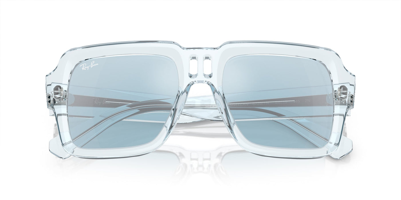 Ray-Ban Magellan RB4408 Transparent Light Blue/Light Blue-Silver Mirror #colour_transparent-light-blue-light-blue-silver-mirror