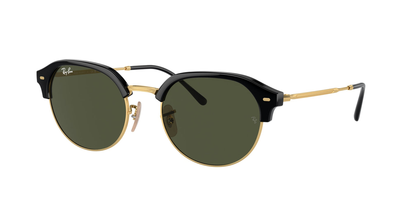 Ray-Ban RB4429 Black On Gold/Green #colour_black-on-gold-green