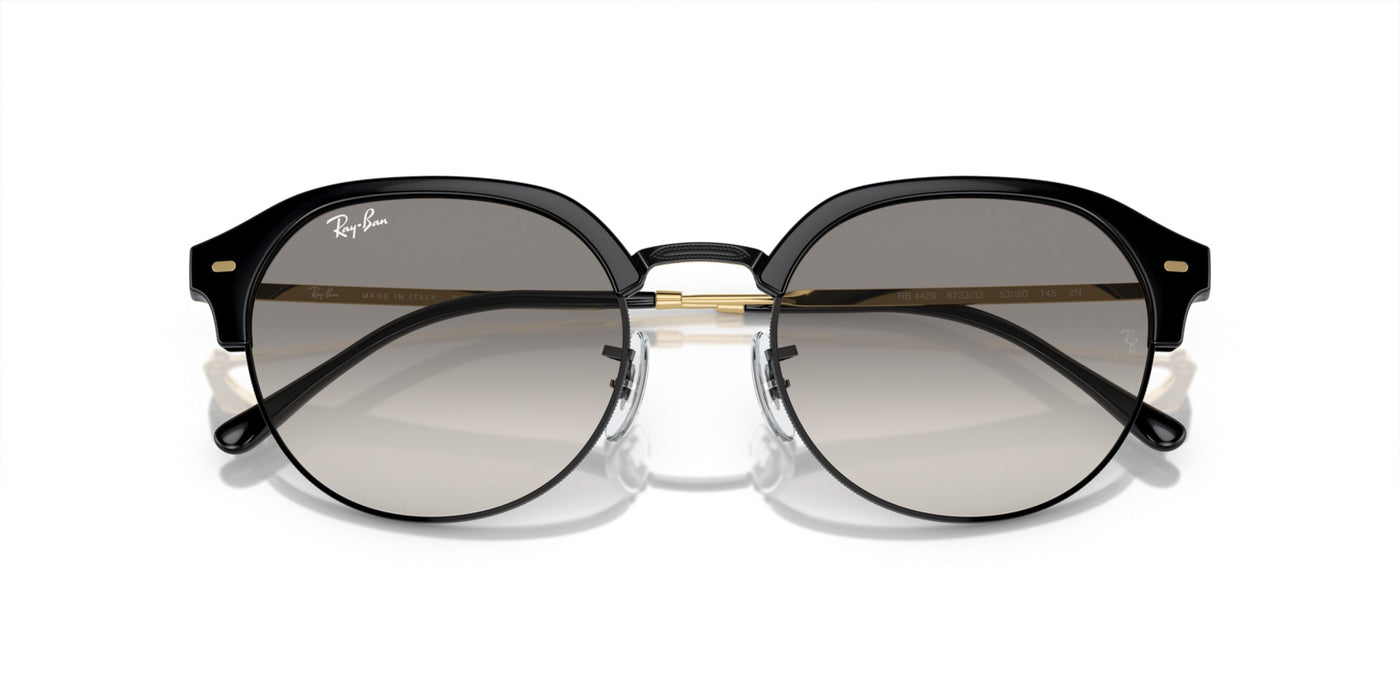 Ray-Ban RB4429 Black On Gold/Clear-Grey #colour_black-on-gold-clear-grey