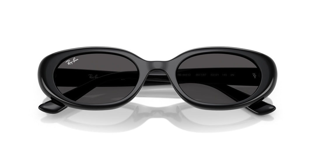 Amazon.com: Ray-Ban RB4441D Oval Sunglasses, Black/Dark Grey