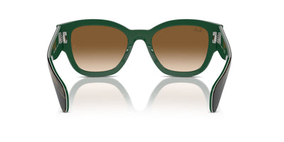 Ray-Ban Jorge RB7681S Striped Green On Green/Clear-Brown #colour_striped-green-on-green-clear-brown