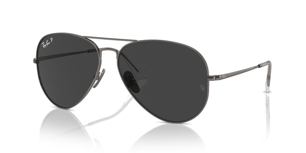 Ray-Ban Aviator Titanium RB8089 Gunmetal/Black Polarised #colour_gunmetal-black-polarised