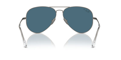 Ray-Ban Aviator Titanium RB8089 Gunmetal/Blue Polarised #colour_gunmetal-blue-polarised