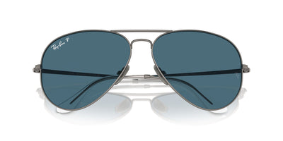 Ray-Ban Aviator Titanium RB8089 Gunmetal/Blue Polarised #colour_gunmetal-blue-polarised