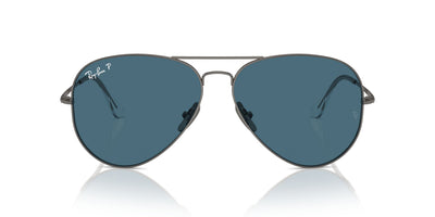 Ray-Ban Aviator Titanium RB8089 Gunmetal/Blue Polarised #colour_gunmetal-blue-polarised