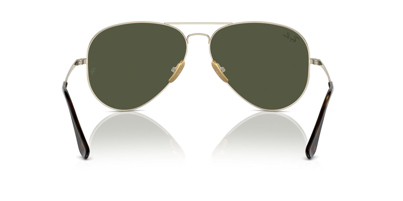 Ray-Ban Aviator Titanium RB8089 Gold/Green #colour_gold-green