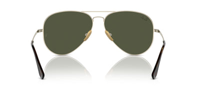 Ray-Ban Aviator Titanium RB8089 Gold/Green #colour_gold-green