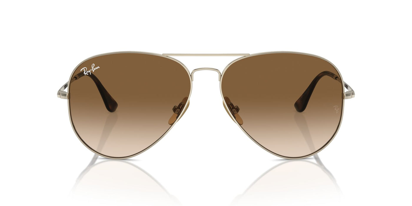 Ray-Ban Aviator Titanium RB8089 Gold/Clear-Brown #colour_gold-clear-brown