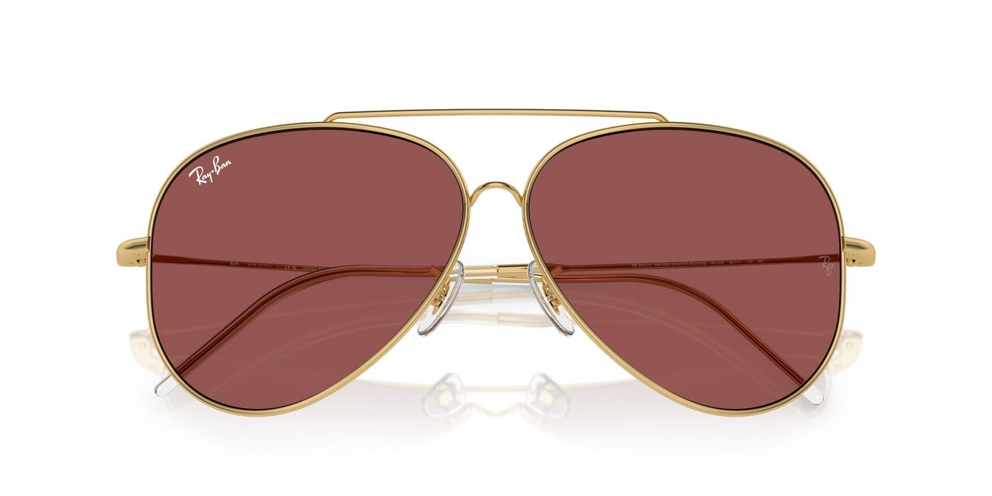 Ray-Ban Aviator Reverse RBR0101S Gold/Dark Violet #colour_gold-dark-violet