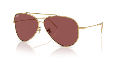 Ray-Ban Aviator Reverse RBR0101S Gold/Dark Violet #colour_gold-dark-violet