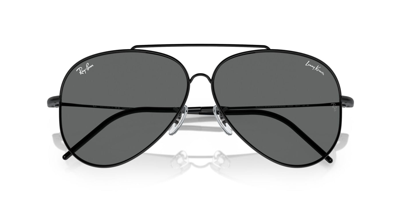 Ray-Ban Aviator Reverse RBR0101S Black/Dark Grey #colour_black-dark-grey