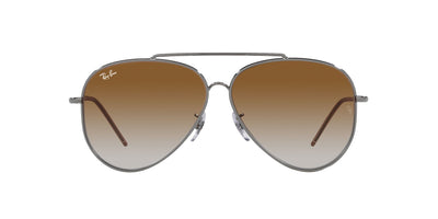 Ray-Ban Aviator Reverse RBR0101S Gunmetal/Clear Brown Gradient #colour_gunmetal-clear-brown-gradient