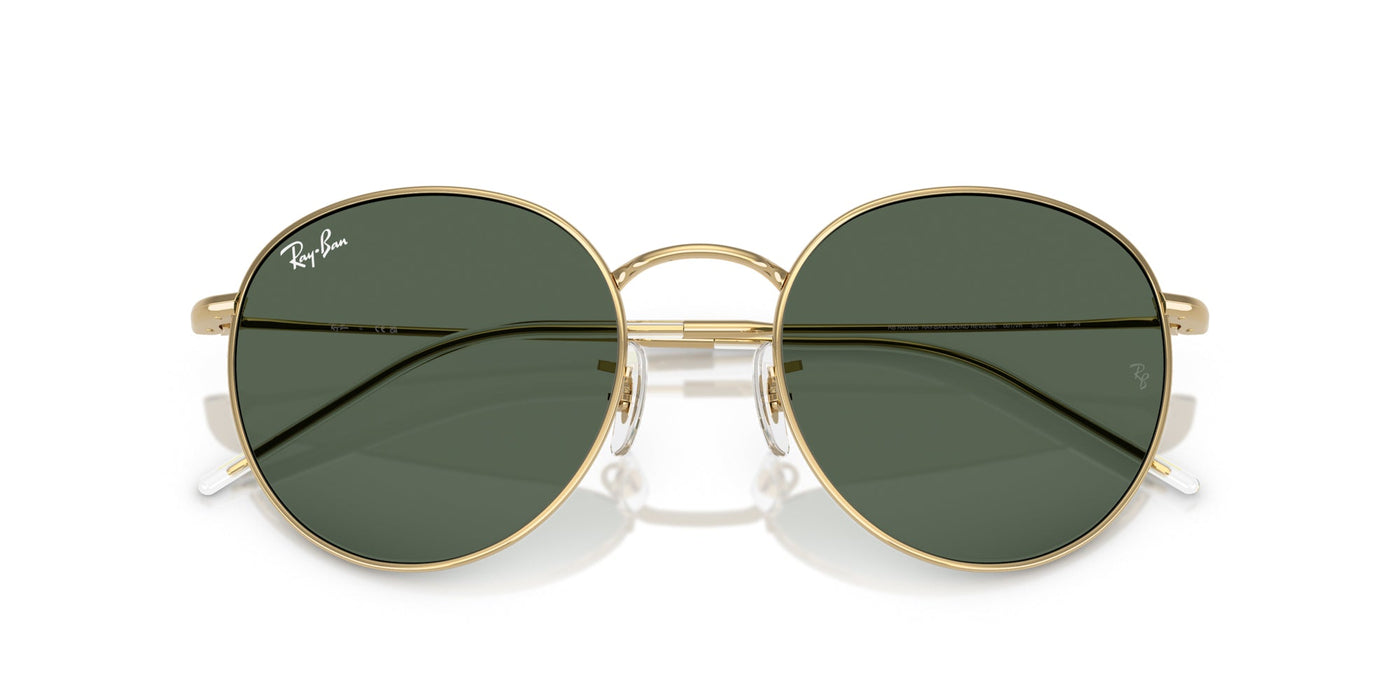 Ray-Ban Round Reverse RBR0103S Arista Gold/Dark Green #colour_arista-gold-dark-green