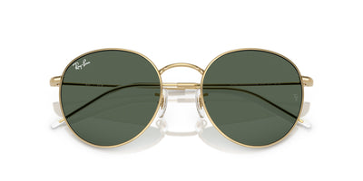 Ray-Ban Round Reverse RBR0103S Arista Gold/Dark Green #colour_arista-gold-dark-green