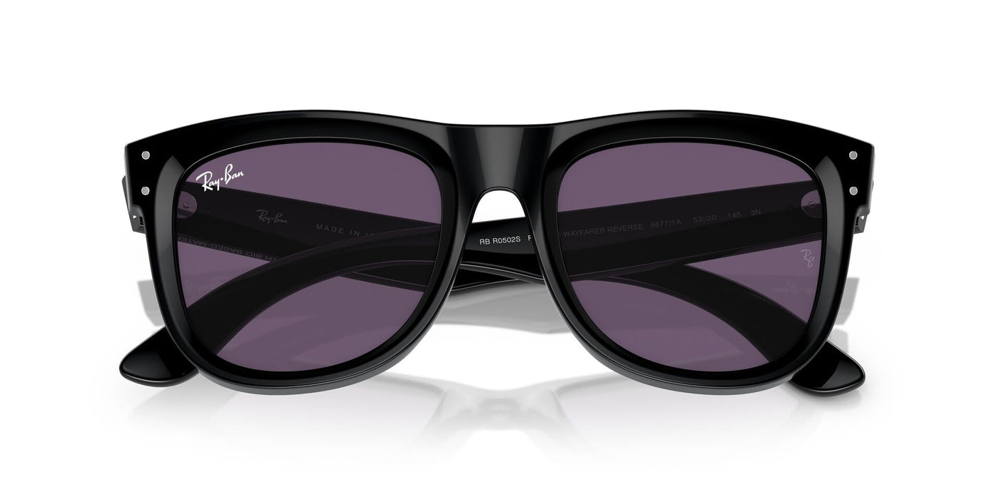 Ray-Ban Wayfarer Reverse RBR0502S Black/Violet #colour_black-violet