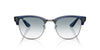 Ray-Ban Clubmaster Reverse RBR0504S Transparent Navy Blue On Gunmetal/Clear Blue Gradient #colour_transparent-navy-blue-on-gunmetal-clear-blue-gradient