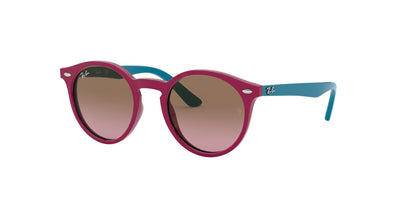 Ray-Ban Junior RJ9064S Fuchsia Fluo/Violet Brown Gradient #colour_fuchsia-fluo-violet-brown-gradient