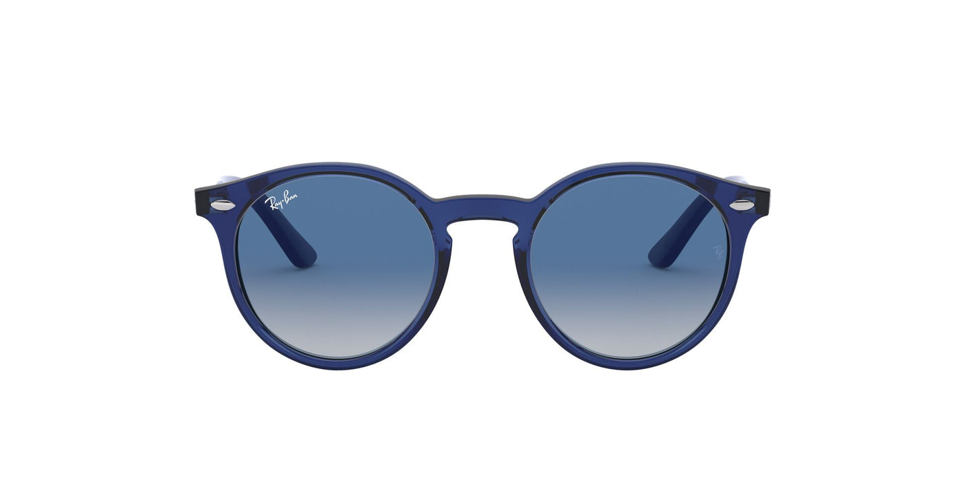 Ray-Ban Junior RJ9064S Transparent Blue/Light Grey Dark Blue Gradient #colour_transparent-blue-light-grey-dark-blue-gradient