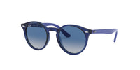 Ray-Ban Junior RJ9064S Transparent Blue/Light Grey Dark Blue Gradient #colour_transparent-blue-light-grey-dark-blue-gradient