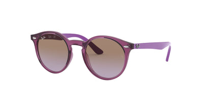 Ray-Ban Junior RJ9064S Transparent Fuxia/Violet Brown Gradient #colour_transparent-fuxia-violet-brown-gradient