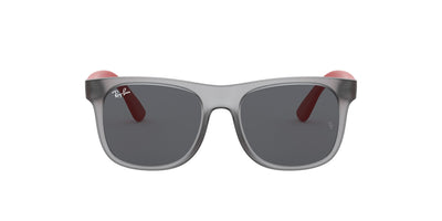 Ray-Ban Junior Justin RJ9069S Transparent Grey/Dark Grey #colour_transparent-grey-dark-grey