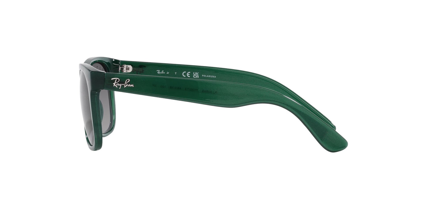 Ray-Ban Junior Justin RJ9069S Opal Green/Grey Polarised #colour_opal-green-grey-polarised