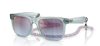 Ray-Ban Kids Justin RJ9069S#colour_transparent-blue-blue-grey-rose-gradient-mirror
