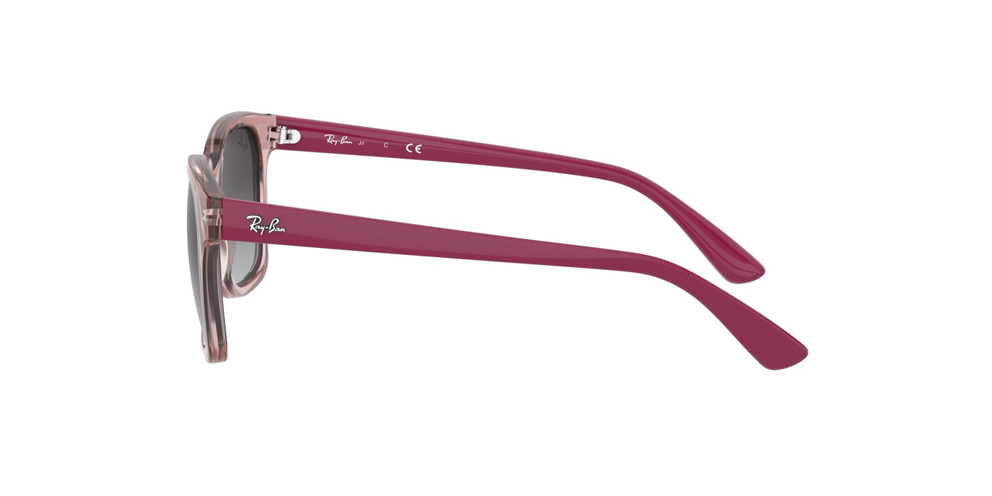 Ray-Ban Junior RJ9071S Transparent Pink/Grey #colour_transparent-pink-grey