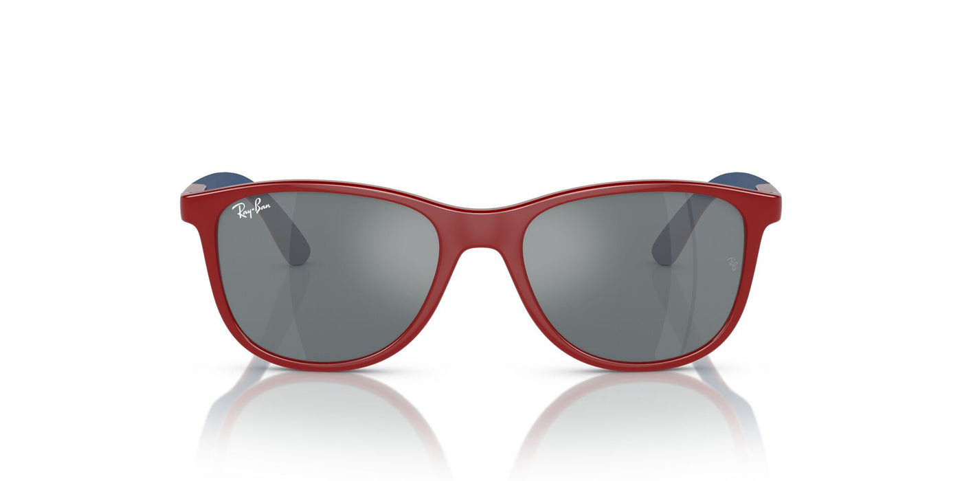 Ray-Ban Junior RJ9077S Red On Blue/Grey Black #colour_red-on-blue-grey-black