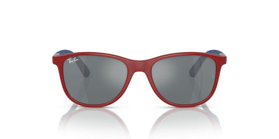 Ray-Ban Junior RJ9077S Red On Blue/Grey Black #colour_red-on-blue-grey-black