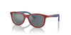 Ray-Ban Junior RJ9077S Red On Blue/Grey Black #colour_red-on-blue-grey-black