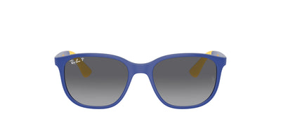 Ray-Ban Junior RJ9078S Light Blue On Yellow/Grey Polarised #colour_light-blue-on-yellow-grey-polarised