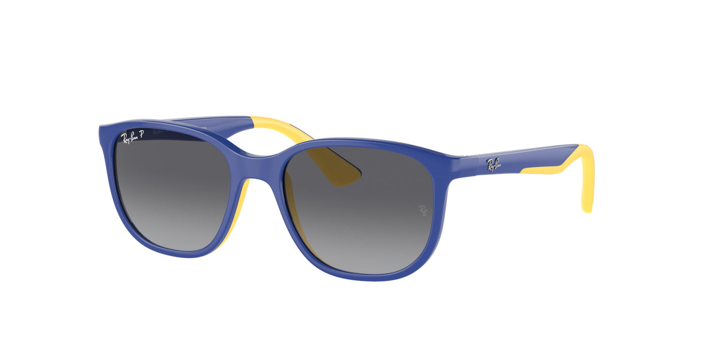 Ray-Ban Junior RJ9078S Light Blue On Yellow/Grey Polarised #colour_light-blue-on-yellow-grey-polarised