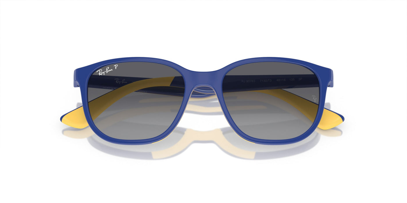 Ray-Ban Junior RJ9078S Light Blue On Yellow/Grey Polarised #colour_light-blue-on-yellow-grey-polarised