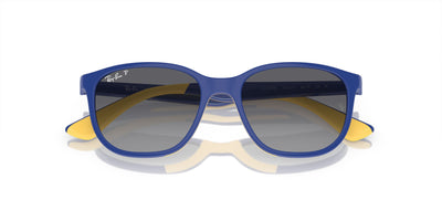 Ray-Ban Junior RJ9078S Light Blue On Yellow/Grey Polarised #colour_light-blue-on-yellow-grey-polarised