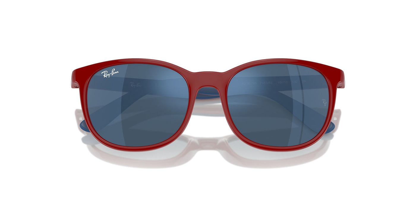 Ray-Ban Junior RJ9079S Red On Blue/Dark Blue #colour_red-on-blue-dark-blue