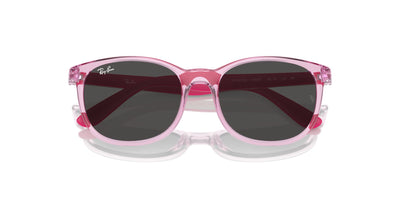 Ray-Ban Junior RJ9079S Transparent Pink/Dark Grey #colour_transparent-pink-dark-grey