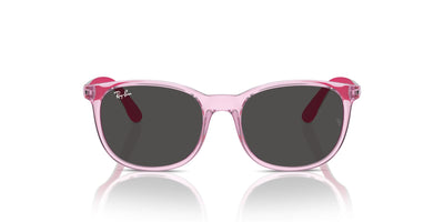 Ray-Ban Junior RJ9079S Transparent Pink/Dark Grey #colour_transparent-pink-dark-grey